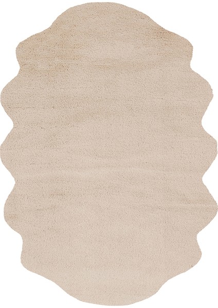 Mollis New Double Beige Ikili Yumuşacık Dokulu Yıkanabilir Post Pelüş Halı