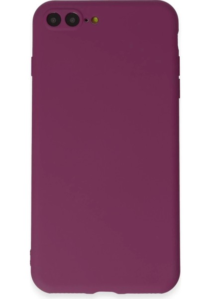 iPhone 7 Plus Kılıf First Silikon - Mürdüm