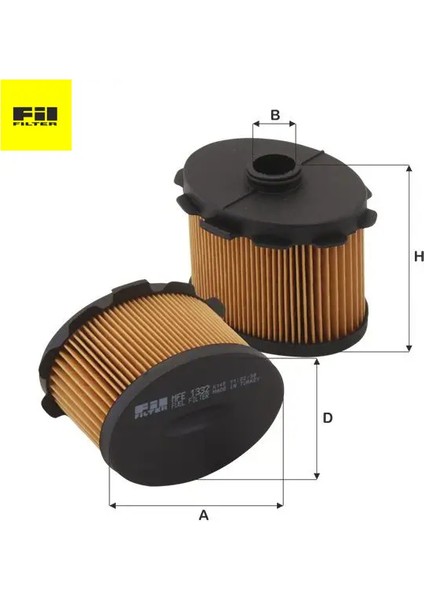 Mazot Filtresi 206-306-PARTNER 1.9/dw8 Fil Filter 1906.48/ 1906.A9/ E148119/ Pu1 Peugeot, Toyota, Fıat, Cıtroen MFE1332