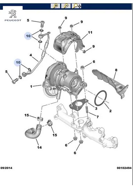 Turbo Hortum Contasi Peugeot 0376.72
