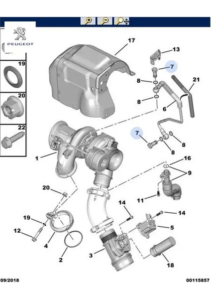 Turbo Yağ Hortum Vidasi Peugeot 0379.57