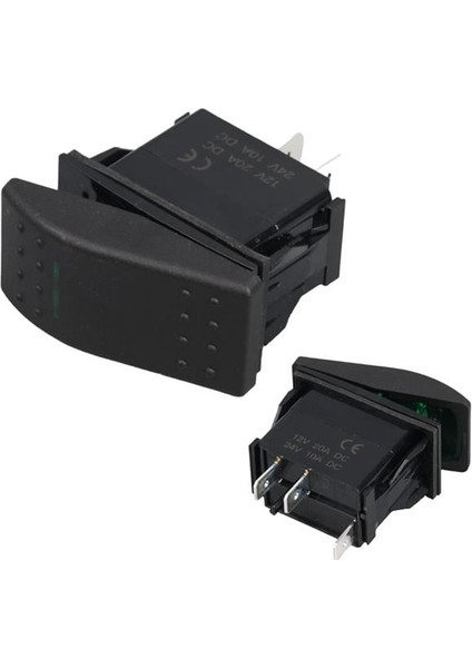 Powermaster Ince Işık Sembollü Işıklı 3 Pinli On-Off 12-24V Marin Switch