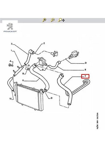 Radyatör Hortumu Peugeot 1343.F1