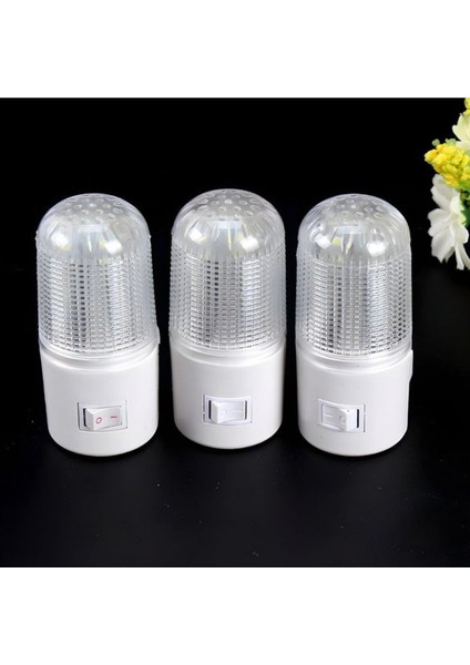 5'li 1W Beyaz Işıklı Fişli Gece Lambası, Aç/kapa Düğmeli, 8 cm indirimleri