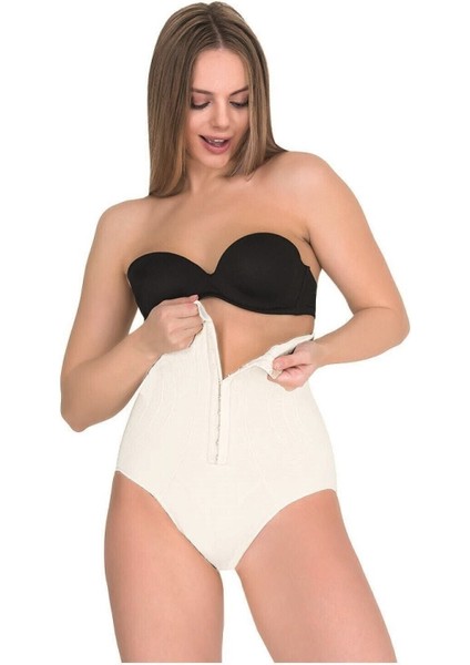 Agraflı Yüksek Bel Slip Korse