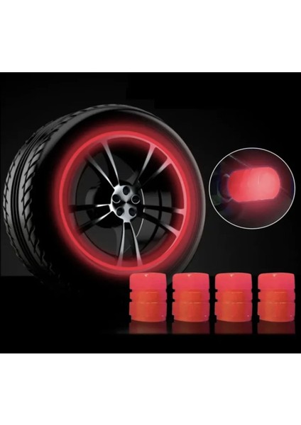 Kırmızı Fosforlu Sibop Kapağı Gece Parlayan Sibob Kapağı