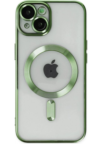 iPhone 14 Plus Kılıf Kross Magneticsafe Kapak - Koyu Yeşil