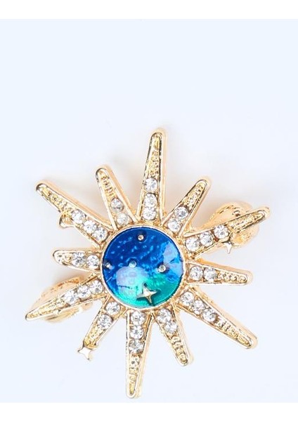 Altın Rengi Güneş Figürlü Broş fiyatları