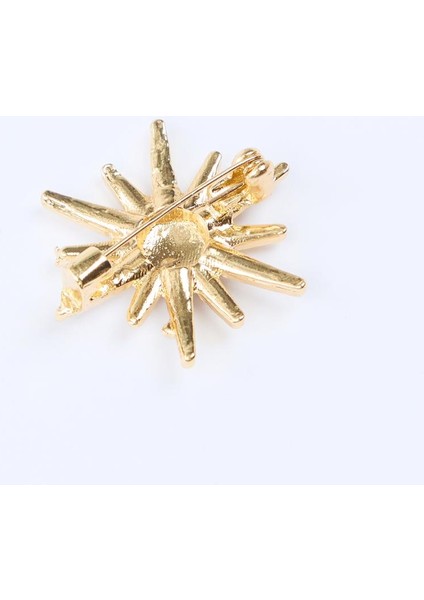 Altın Rengi Güneş Figürlü Broş modelleri