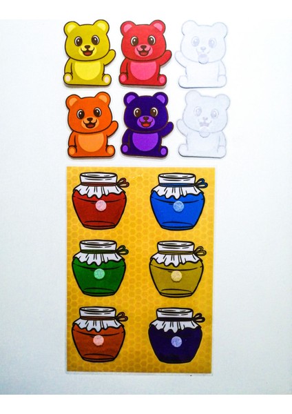 Çocuklar Için Renkleri Öğreten Zeka ve Hafıza Geliştirici Kartlar modelleri