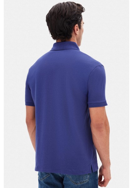 Slim Fit Mor Pike Dokulu T-Shirt fırsatları