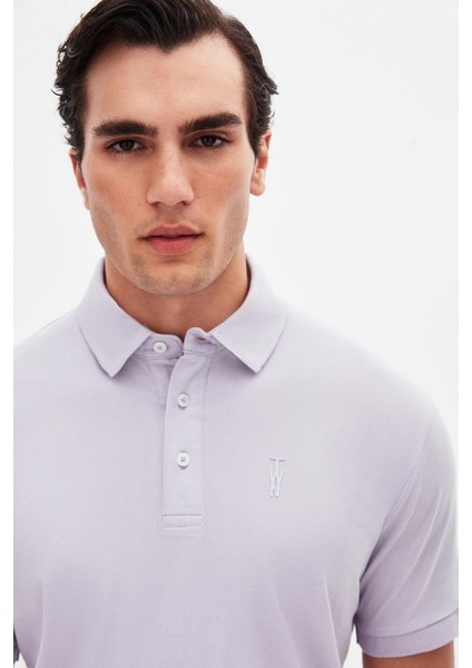 Slim Fit Galaktik Leylak Pike Dokulu T-Shirt fiyatları