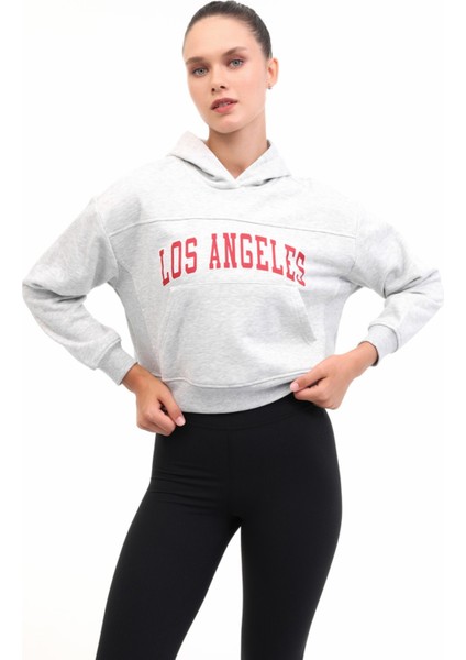 Wl 17JAAM BTS802 5pr Grı Melanj Kadın Sweatshirt