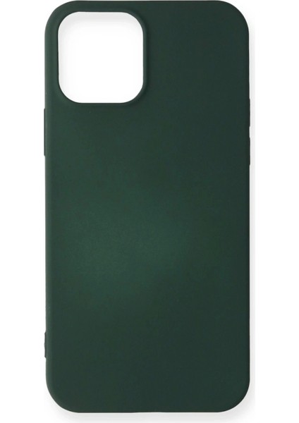 iPhone 12 Mini Kılıf First Silikon - Koyu Yeşil