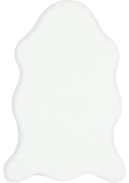 Mollis New Tekli Single White Xxl Yumuşacık Dokulu Yıkanabilir Post Pelüş Halı