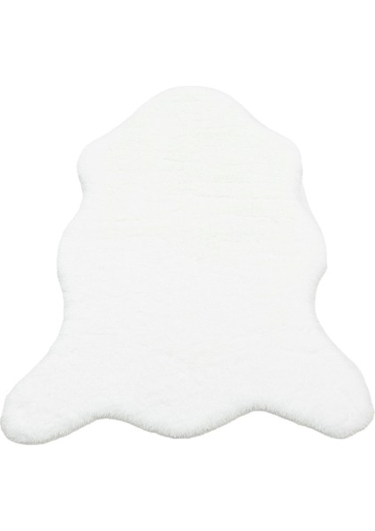 Mollis New Tekli Single White Xxl Yumuşacık Dokulu Yıkanabilir Post Pelüş Halı modelleri