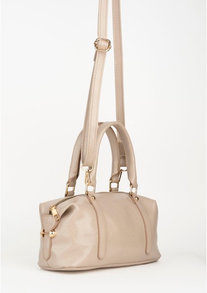 Vizon Tasarım Rugan Deri El ve Omuz Çantası, Fermuarlı, Şık ve Kullanışlıdır. fırsatları