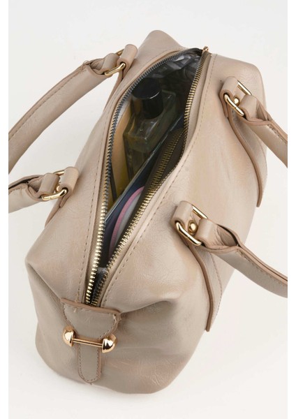 Vizon Tasarım Rugan Deri El ve Omuz Çantası, Fermuarlı, Şık ve Kullanışlıdır. indirimleri