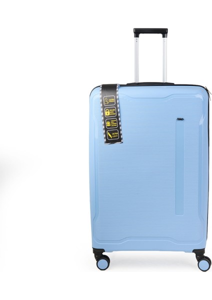 Pp Büyük Boy Valiz - Mavi - 77X45X32 cm