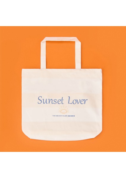 Soft Sunset Lover Çanta - Ekru - 50X45 cm fiyatları