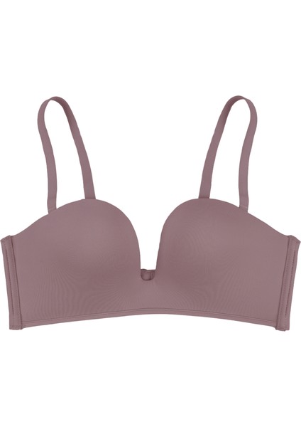 Derin Dekolte Destekli Dikişsiz Sütyen