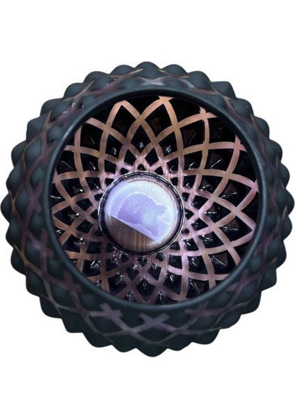 Petek Desenli Siyah Yuvarlak VAZO(13X16CM) modelleri