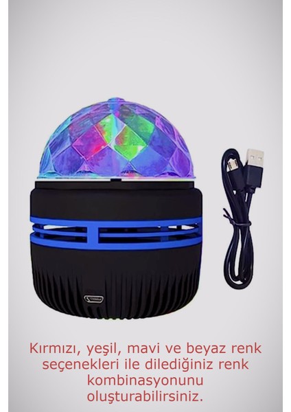 Mini Boy Gökyüzü Projeksiyon Cihazı, Usb'li, Siyah, Lazer Işıklı, Bebek ve Çocuk Odası Için fırsatları