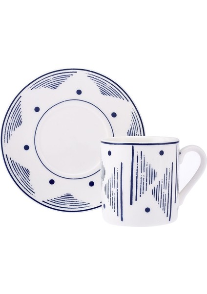 6 Kişilik 90 ml Lacivert Kahve Fincan Takımı, Şık ve Kullanışlı Set modelleri