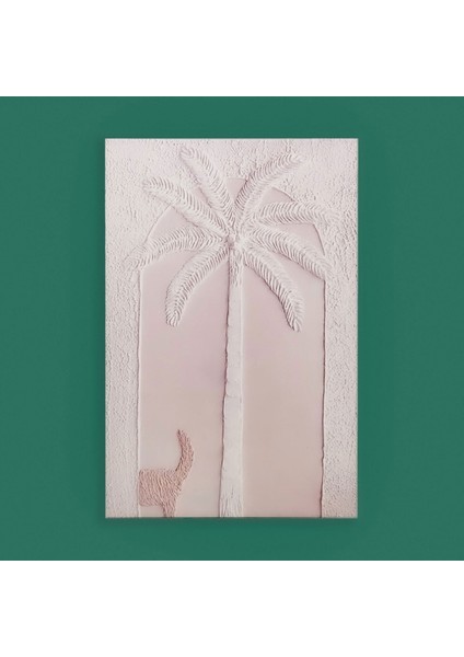 Deco Palm Breeze Kanvas Tablo - Krem - 90X60 cm fiyatları