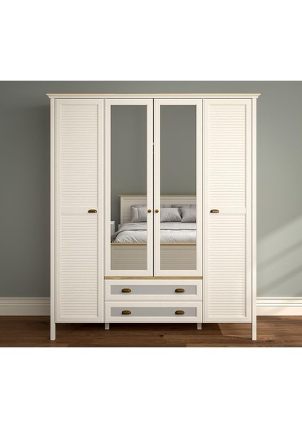 Sakura Krem FRN - 21001 Misto Gardırop modelleri