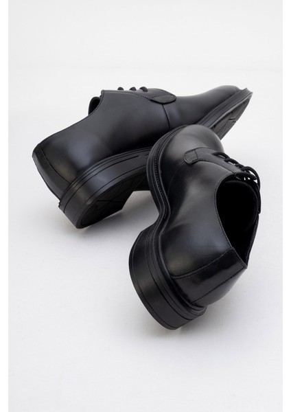 Hakiki Deri Erkek Ayakkabı Ortopedik Kauçuk Tabanlı Klasik