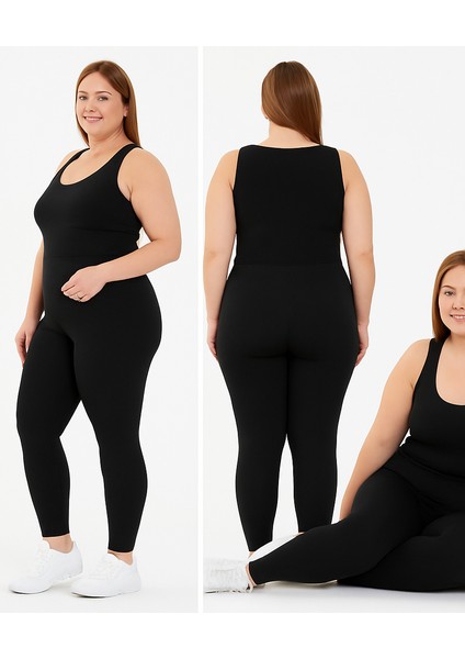 Kadın Büyük Beden Likralı Uzun Tayt ( 3XL - 4XL - 5XL ) indirimleri