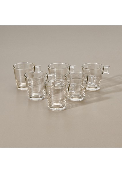 In Love Napoli 6'lı Espresso Fincanı - Şeffaf - 90 ml fiyatları