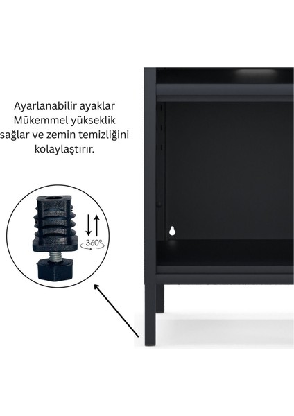 Pera Komodin Açık Raflı 41,5 x 40 x 64,50 cm - 9 Renk Seçeneği Bulunmaktadır indirimleri