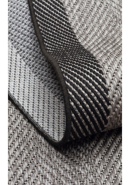Eko Halı Mono Mno 02 Dark Grey Hav Toz Vermez Sisal Halı Kolay Temizlenen Hasır Dokulu Modern Halı