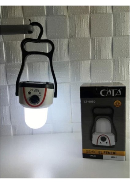 Dimmerli Şarjlı El Feneri, Ledli, Beyaz, Hafif ve Dayanıklı, Çok Amaçlı Kullanım