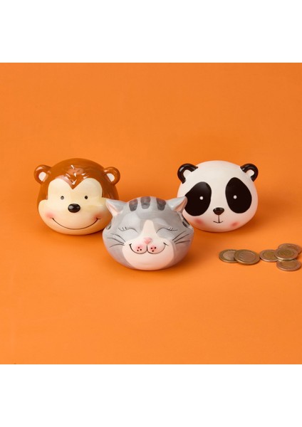 Animals Mini Kumbara - Asorti - 10X8 cm modelleri