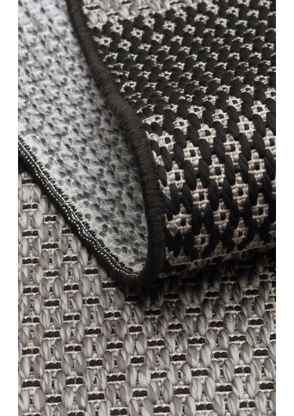 Eko Halı Mono Mno 01 Dark Grey Hav Toz Vermez Sisal Halı Kolay Temizlenen Hasır Dokulu Modern Halı