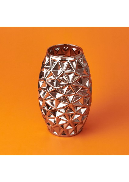 Deco Safir Vazo - Gümüş - 26 cm modelleri