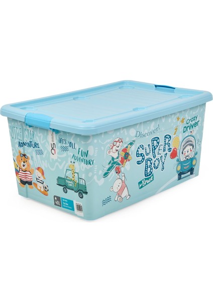 Plastik Tekerlekli Oyuncak Saklama Kutusu - Mavi - 40 Lt modelleri