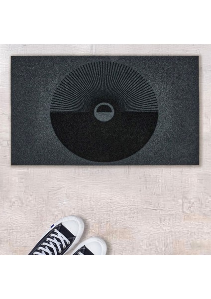 Paradoks Kapı Paspası - Gri / Siyah - 35X60 cm