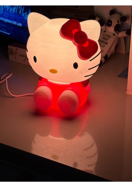 Renkli Dekoratif Masa Lambası, Şık ve Modern Tasarım, Huzurlu Atmosfer Yaratır