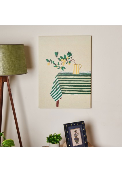 Deco Lime Cello Kanvas Tablo - Yeşil - 50X70 cm