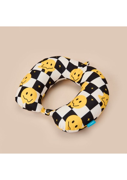 Dama Desenli Seyahat Boyun Yastığı - Renkli - 28,5X30 cm fiyatları