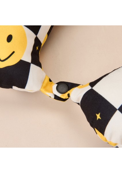 Dama Desenli Seyahat Boyun Yastığı - Renkli - 28,5X30 cm modelleri