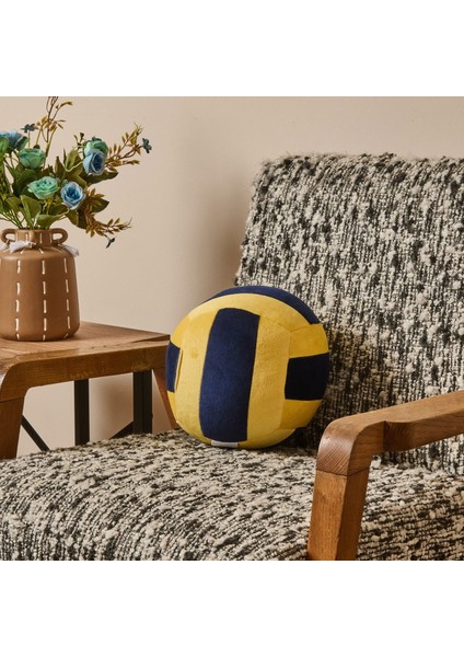 Soft Voleybol Topu Figürlü Yastık - Lacivert / Sarı - 20 cm fiyatları