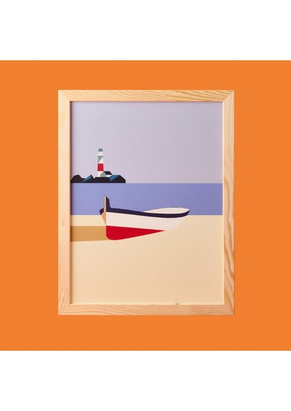Deco Nautical Fun Duvar Panosu - Mavi - 30X40 cm fiyatları
