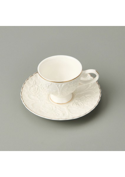 Kitchen 12 Parça Porselen Kahve Fincan Seti - Beyaz modelleri