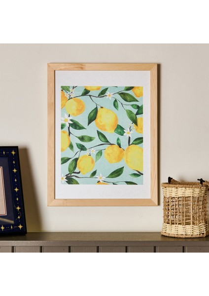 Deco Lime Cello Duvar Panosu - Yeşil / Sarı - 30X40 cm