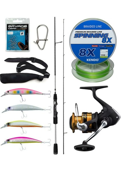 Spin Olta Seti Okuma Helios Sx Spin 2,70CM 15-45 gr Spin Kamışı&shimano Makina Fx 4000 Fc